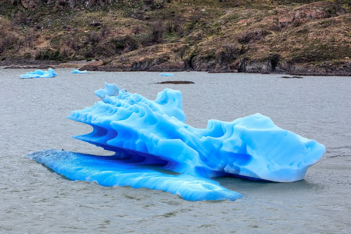 A blue iceberg on Lago Grey