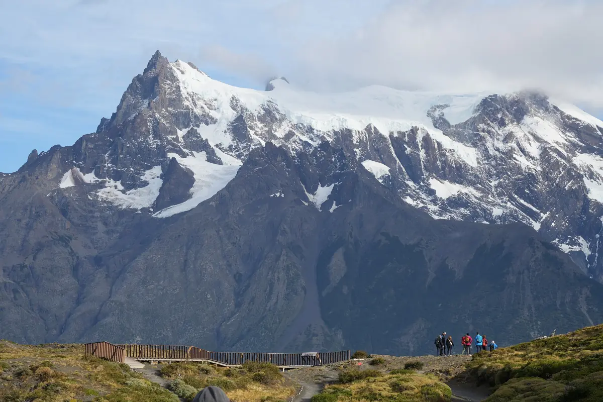 Paine Grande seen from Mirador Salto Grande
