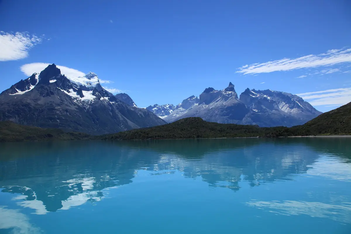 The Paine massif reflected in Lago Pehoé